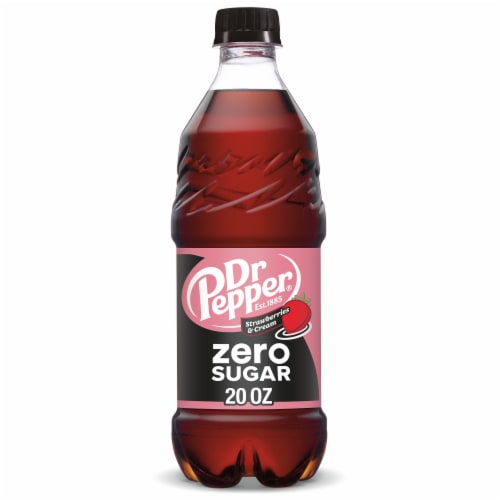 Dr Pepper Strawberries & Cream Zero Sugar Soda - Cream Choice