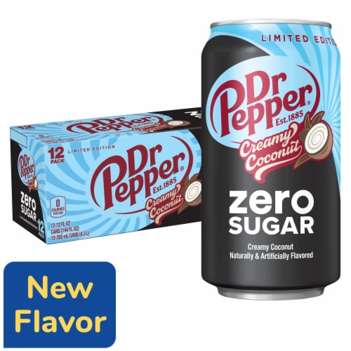 Dr Pepper Creamy Coconut Zero Sugar Soda - Fresh Blend
